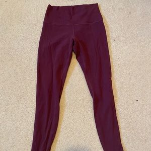 Maroon Lululemon Leggings